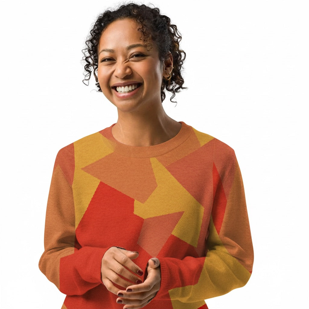 5wins Shatterplay Crew. Classic fit knitted crew neck sweater.