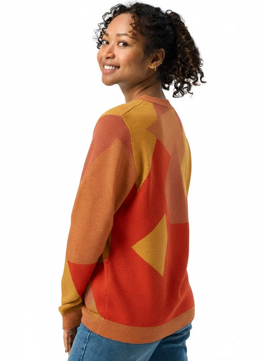 5wins Shatterplay Crew. Classic fit knitted crew neck sweater.