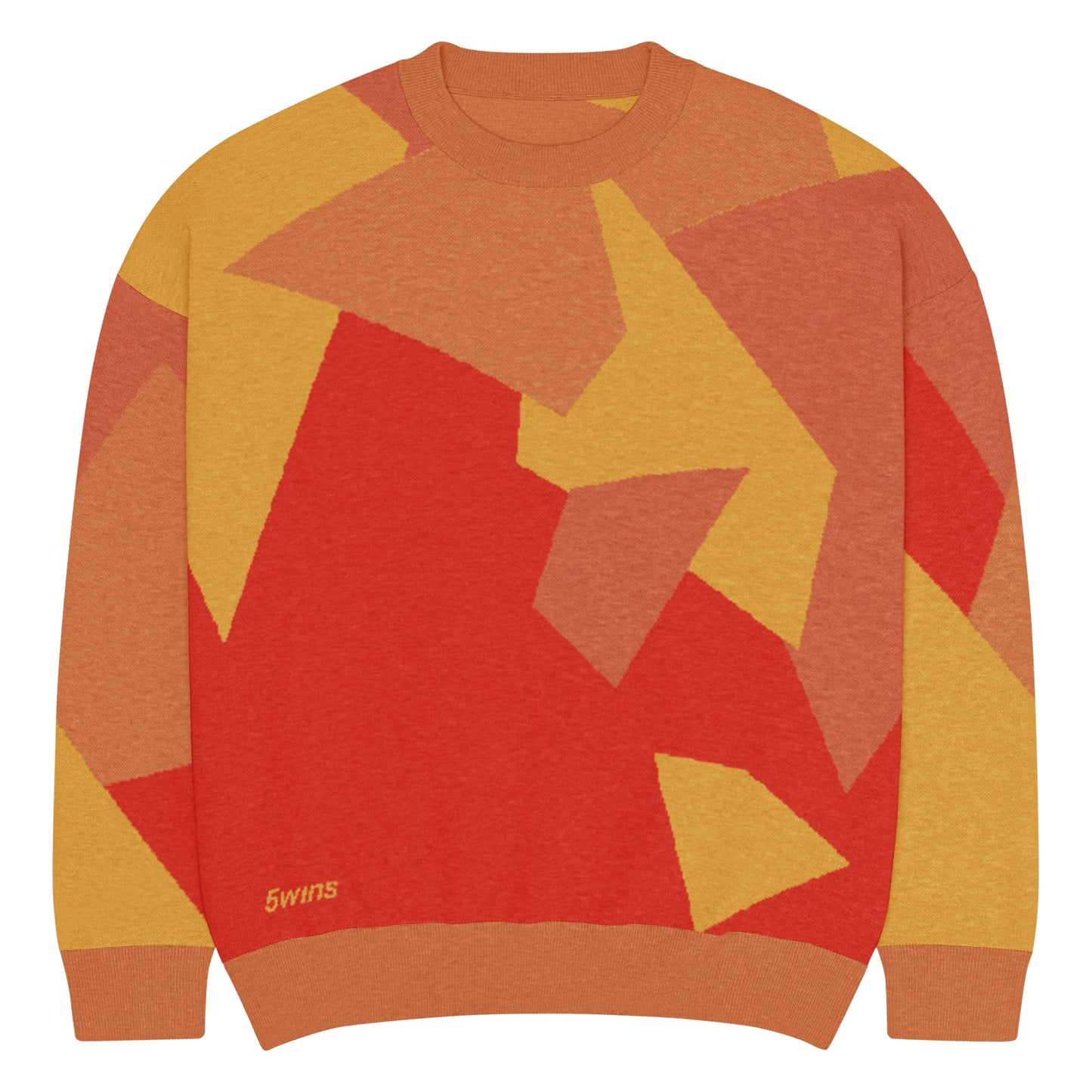5wins Shatterplay Crew. Relaxed fit knitted crew neck sweater.